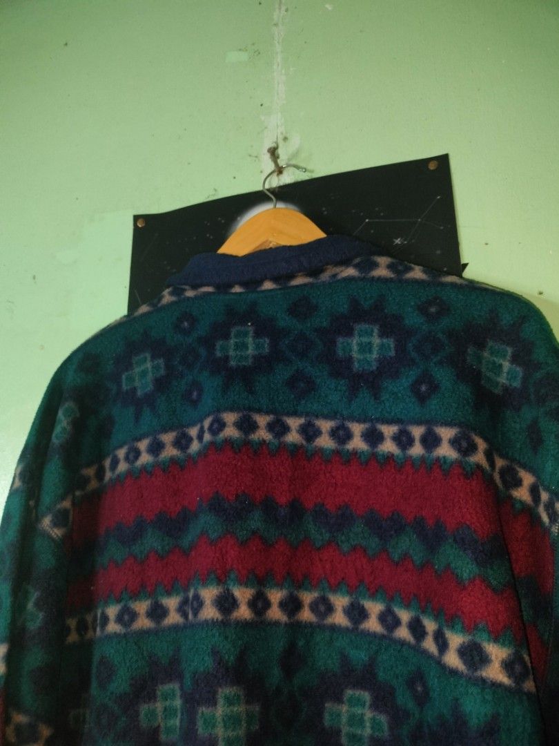 Vintage Bugle Boy Quarter Zip Fleece Jacket on Carousell