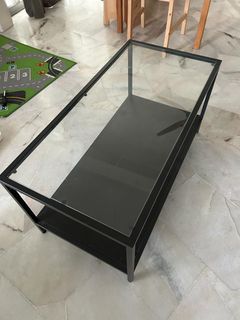 VITTSJÖ IKEA rectangle glass coffee table for sale