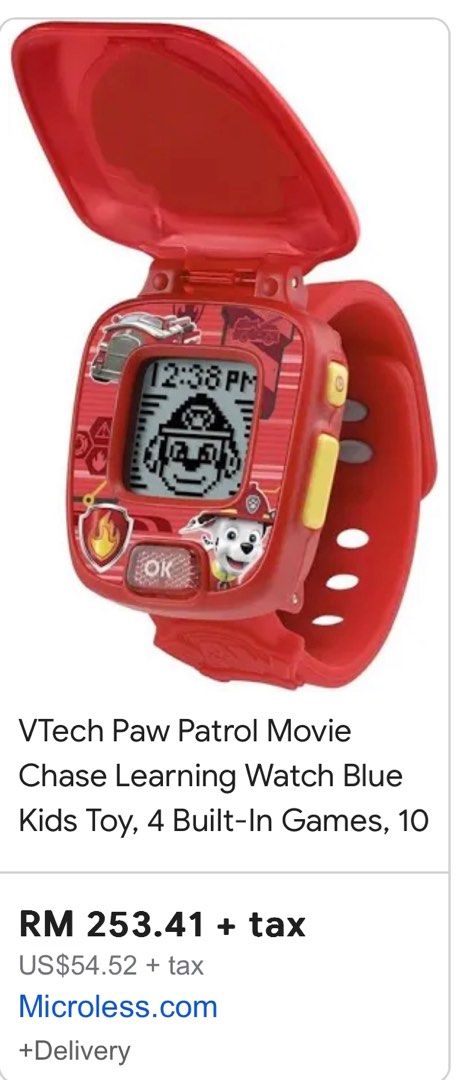 Vtech paw patrol learning watch deals