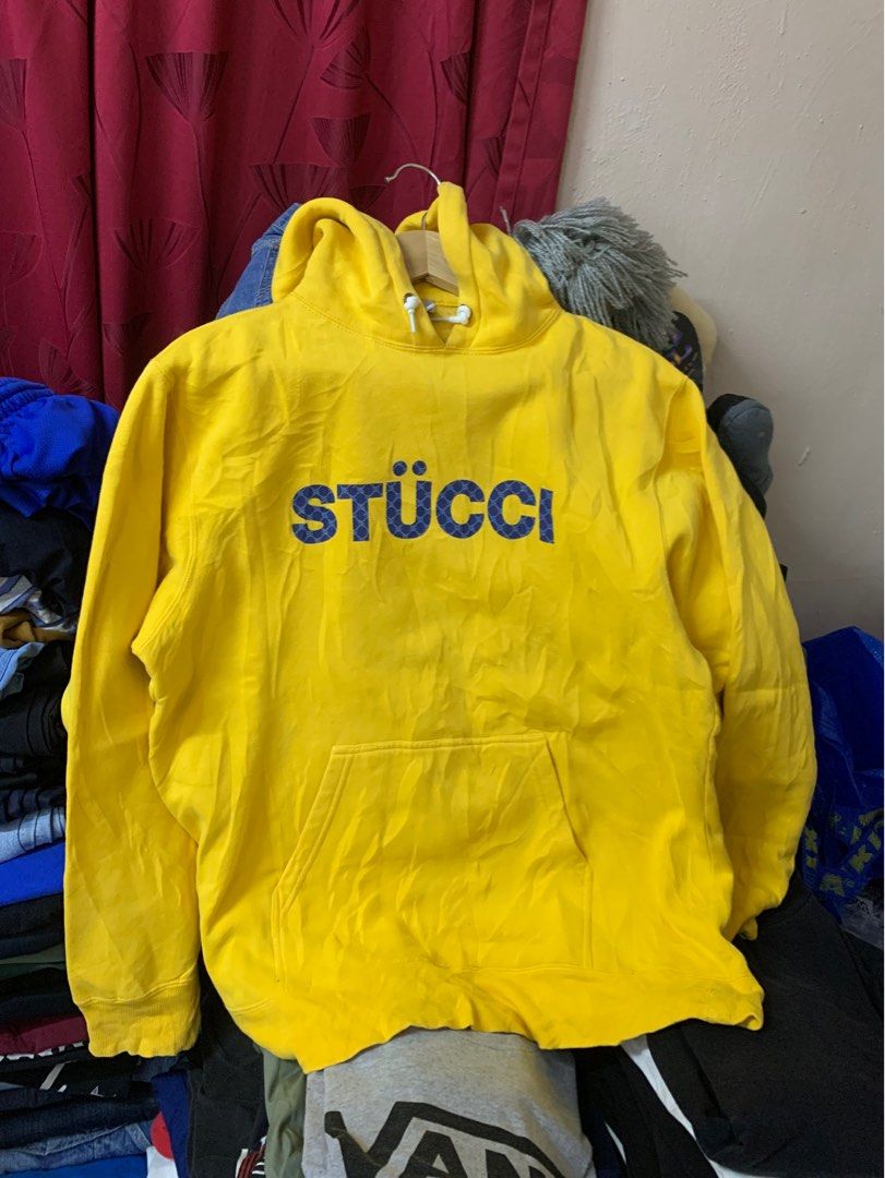 Vtg Stussy x Gucci Stucci Hoodie Men s Fashion Coats Jackets