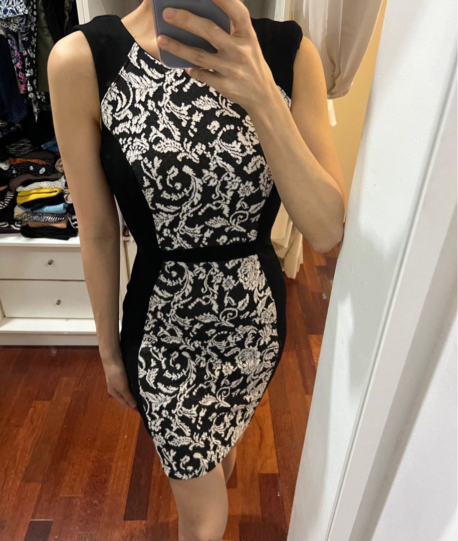 Warehouse top bodycon dress