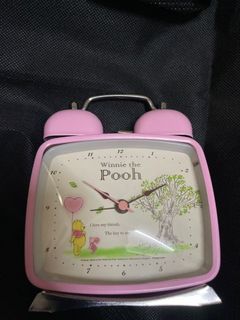 Winnie the pooh pink alarm clock