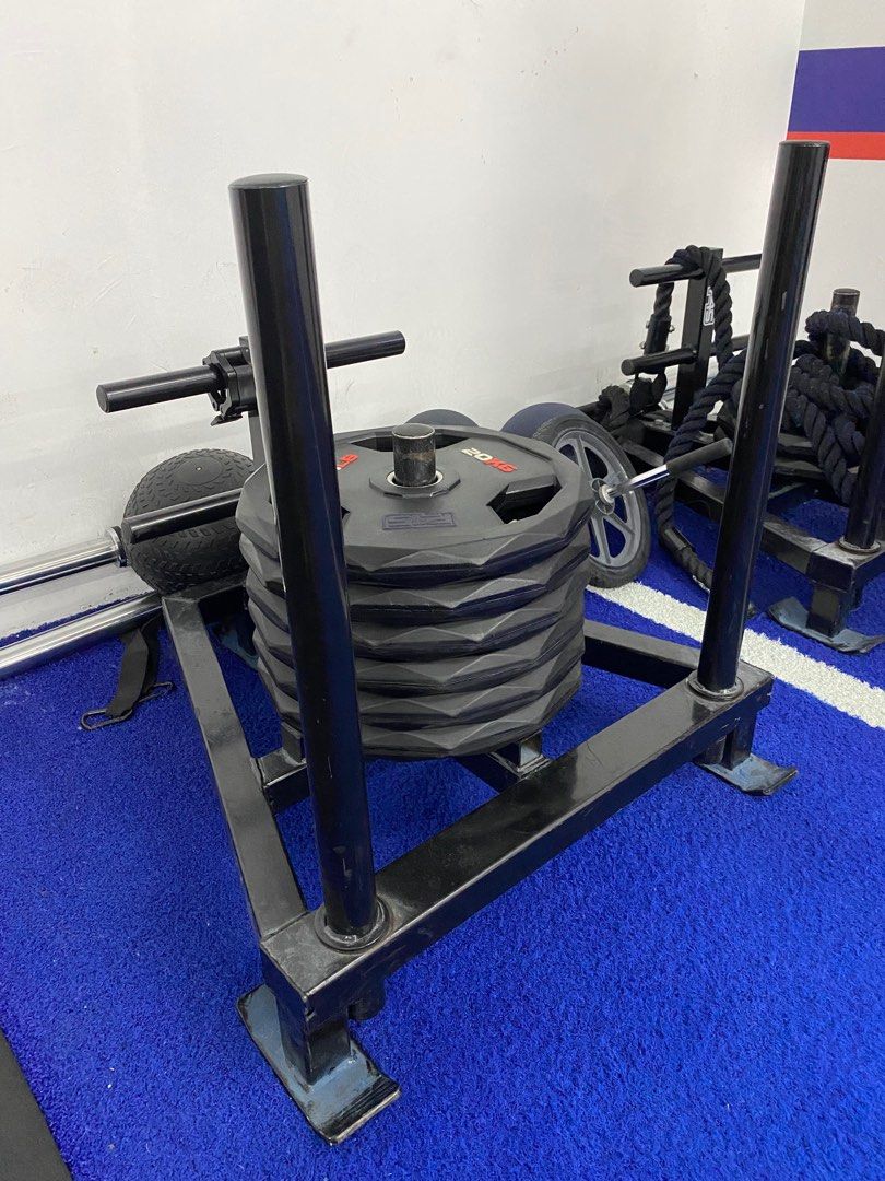 Hyrox Weighted PushPull Prowler Sled, Sports Equipment, Exercise & Fitness, Weights