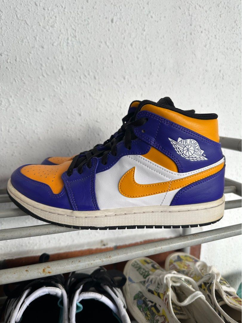 WTS WTT air jordan 1 mid lakers Men s Fashion Footwear