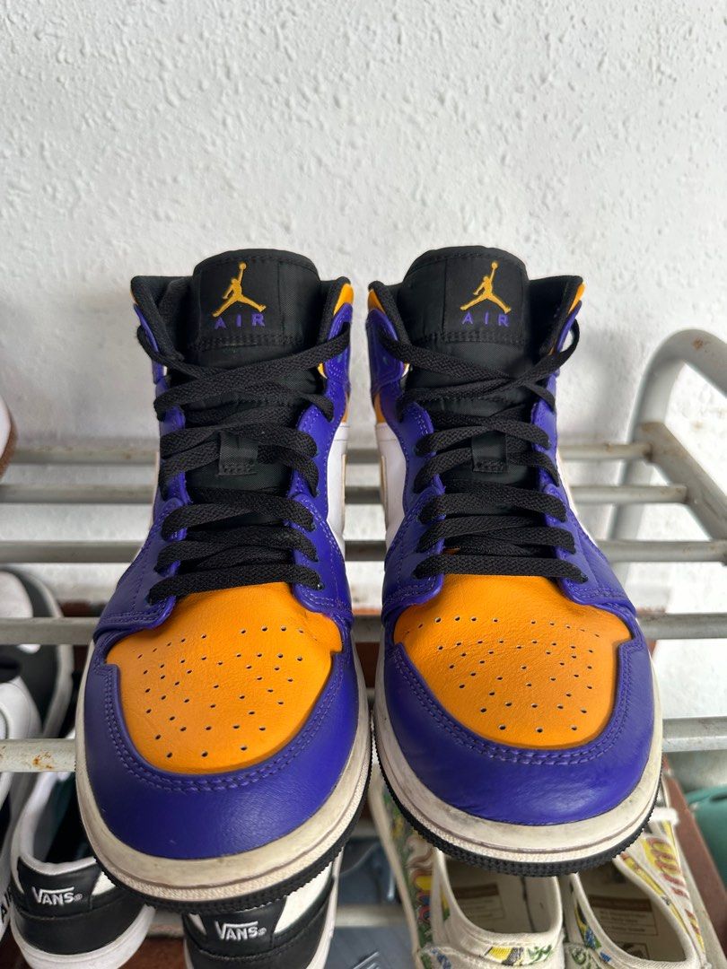 WTS WTT air jordan 1 mid lakers Men s Fashion Footwear