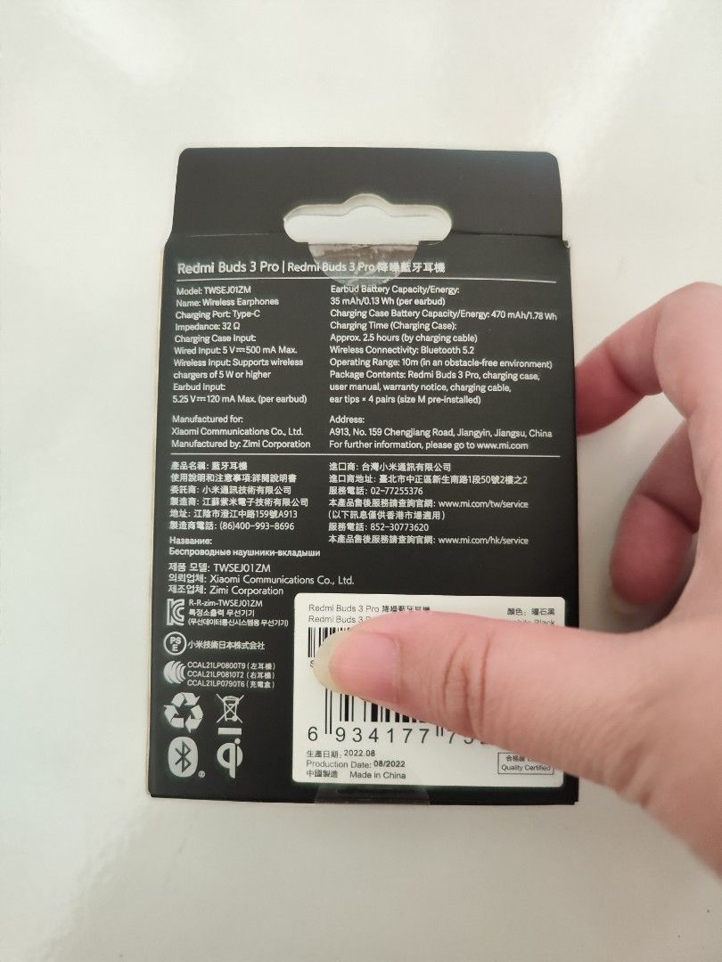 Xiaomi Redmi Buds 3 Pro – Graphite Black