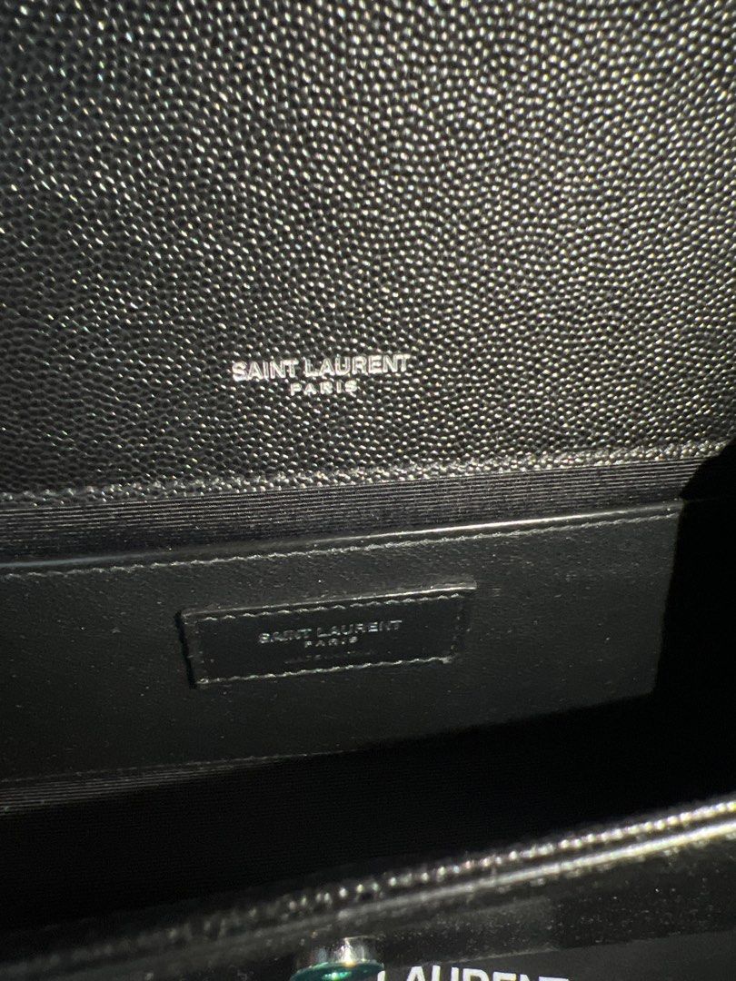 Saint Laurent Envelope Medium Chain Shoulder Bag 600185 Beige Leather –  Timeless Vintage