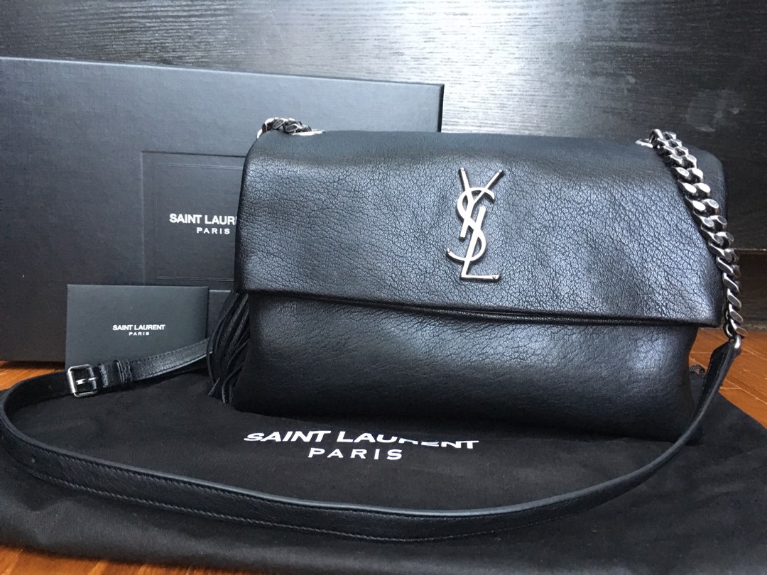 New YSL Yves Saint Laurent West Hollywood So Black Shoulder Bag MSRP: $2,300