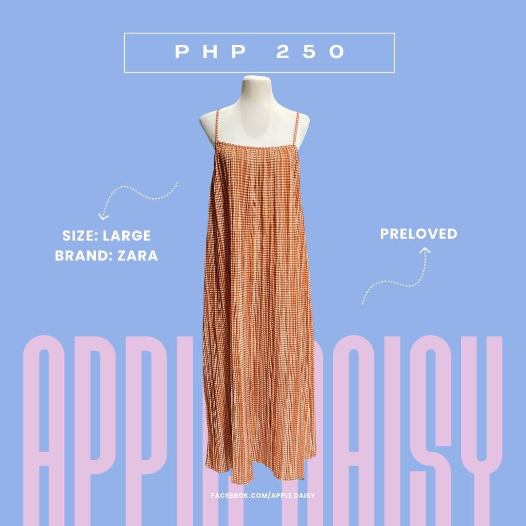 Zara Gingham Dress on Carousell