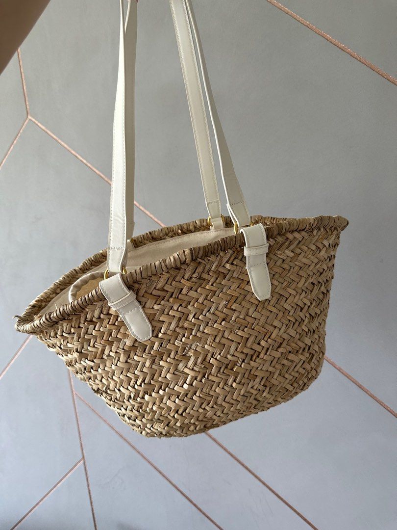 Raffia outlet bag zara