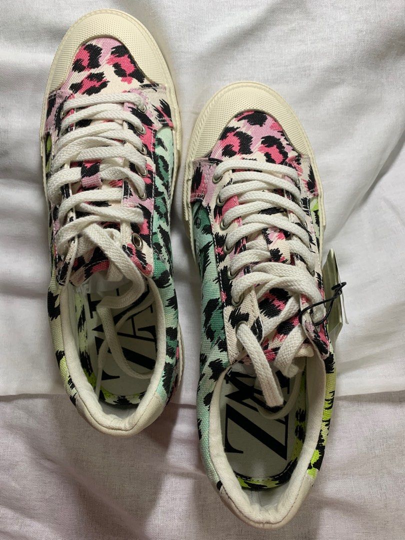 Zara neon sneakers on sale