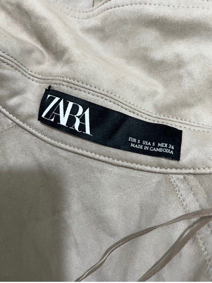 ZARA trench coat faux suede Women s Fashion Coats Jackets and Outerwear on Carousell