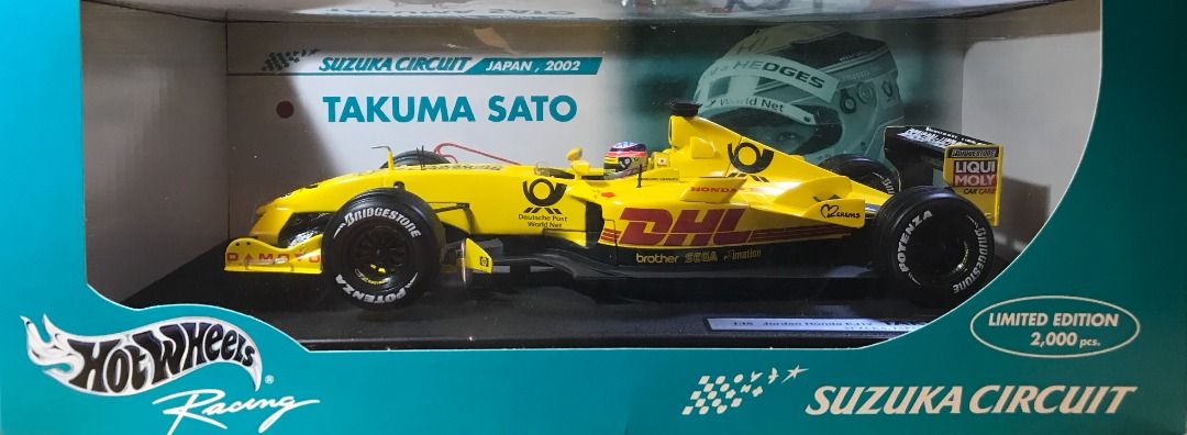 1/18 Mattel Hot Wheels Jordan Honda EJ12 Takuma Sato Japanese GP