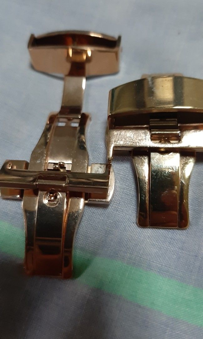 22mm gold plared watch strap buckle and rolex buckle for leather