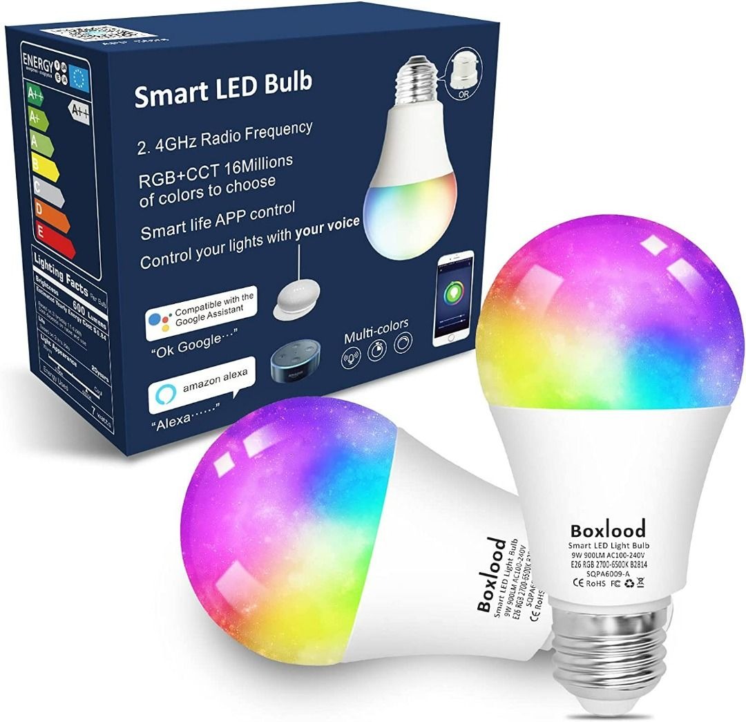 Smart LED Light Bulb 10 W, 1000 LM, WiFi Bulbs E27, Fitop, Dimmable, Warm  White, Cool White and Multicoloured Light, Compatible with Alexa/Google  Assistant/Siri, 2200 K - 6500 K WiFi Smart Bulb