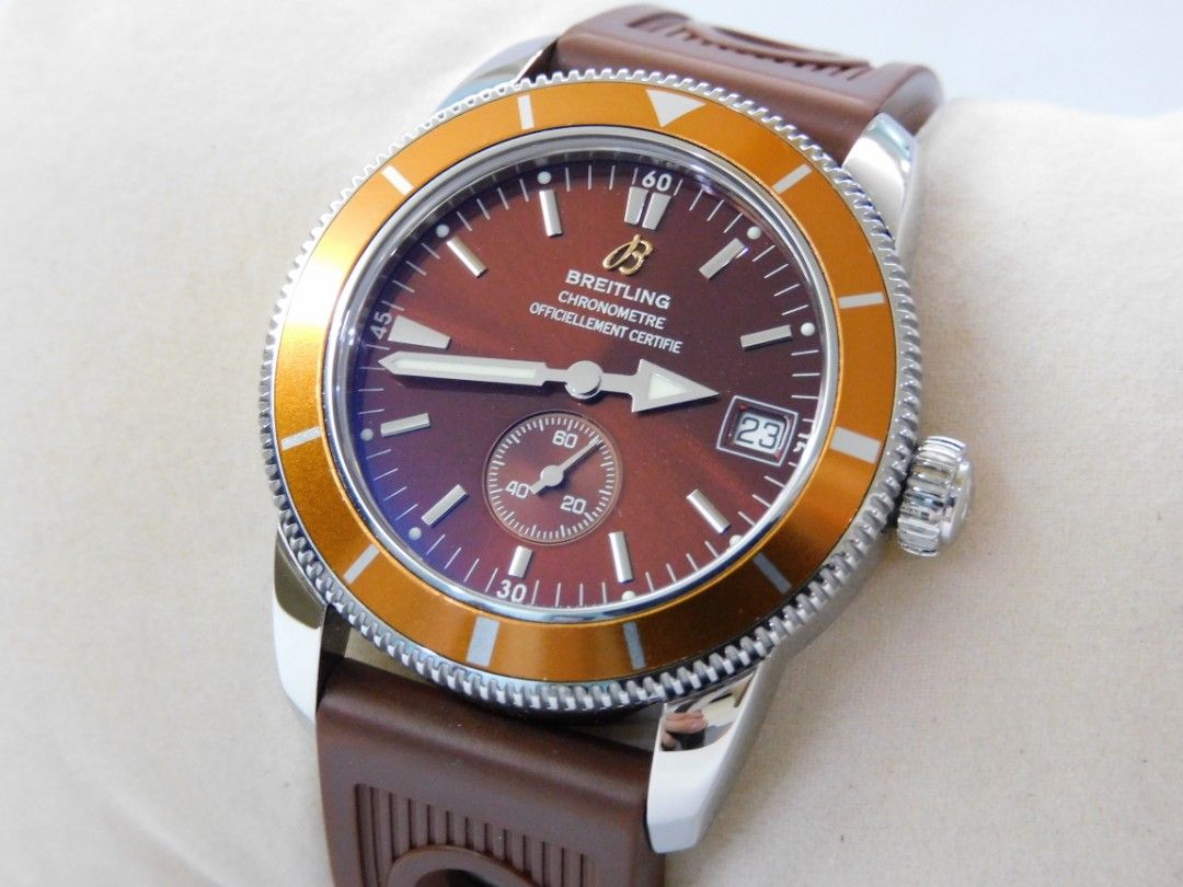 38mm Breitling SuperOcean Heritage 38 Brown Men s Fashion