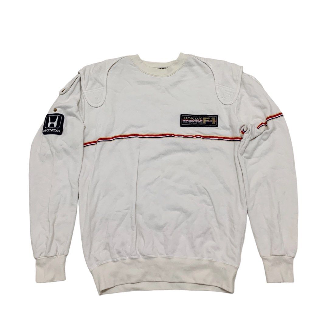 80s Honda Racing Team F1 uniform sweatshirt, Men's Fashion 80s Honda Racing Team F1 uniform sweatshirt, Men's Fashion