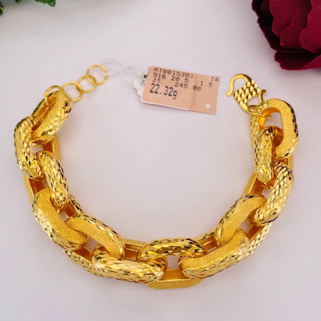 Mens gold cheap anchor bracelet