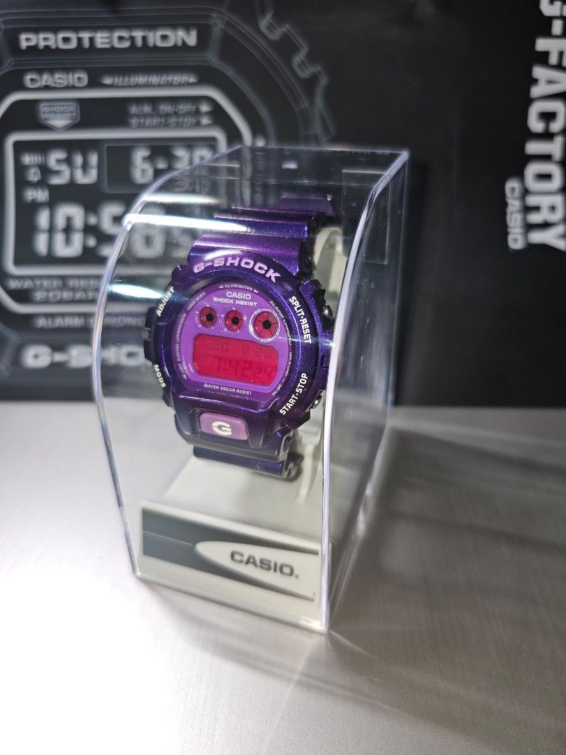 Authentic CASIO G SHOCK GSHOCK x DW 6900CC 6 WATCH ONLY WITH CASIO DISPLAY STAND CASE STAND