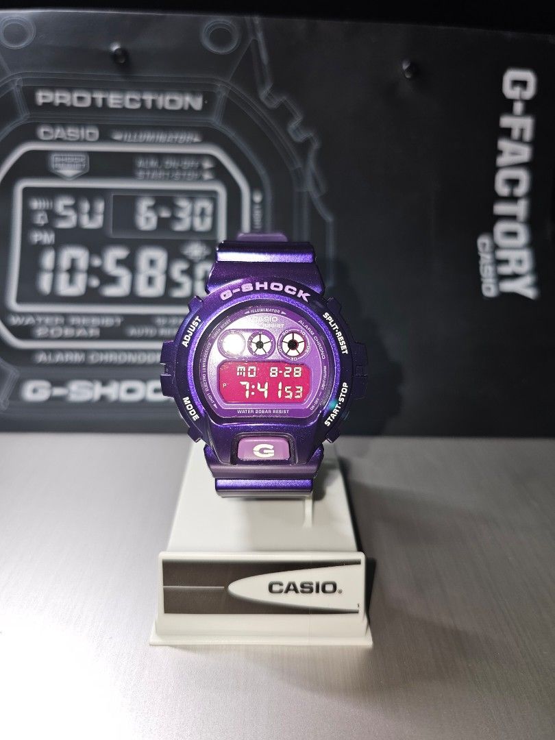 Authentic CASIO G SHOCK GSHOCK x DW 6900CC 6 WATCH ONLY WITH CASIO DISPLAY STAND CASE STAND