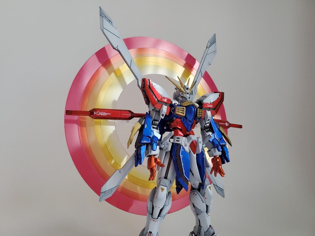 代工成品 RG 1/144 God Gundam 神高達_高達模型代工_bandai gunpla, 興趣及遊戲, 玩具 & 遊戲類 ...