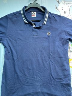 RARE A BATHING APE BAPSTA POLO SHIRT BUTTON GREY GRAY BAPE MEDIUM