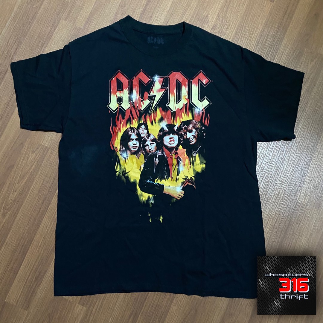 AC DC shirt black on Carousell