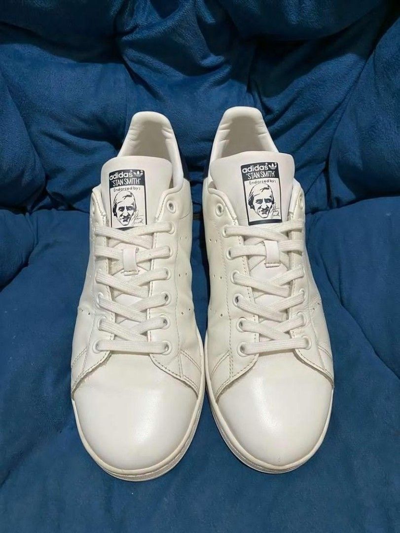 Stan smith core white new navy hot sale