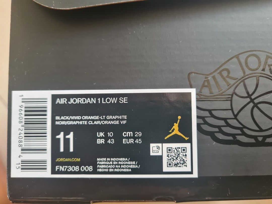 Air Jordan 1 SE us 11, Men's Fashion, Footwear, Sneakers on Carousell