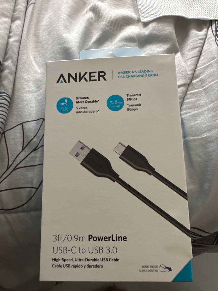 ANKER Powerline USBC to USB 3.0, Computers & Tech, Parts & Accessories, Cables & Adaptors on