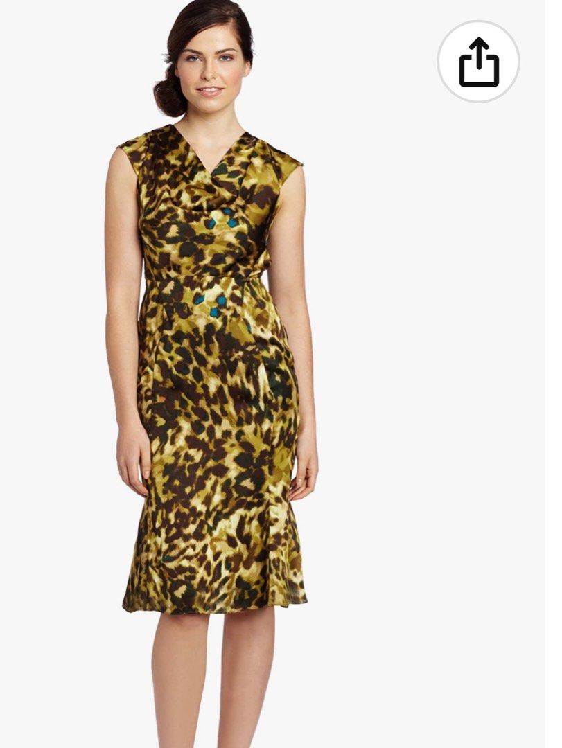 Anne klein animal print dress sales
