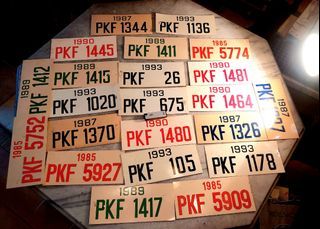Antik/antique/Vintage sign lesen cukai kapal / bot nelayan ..
