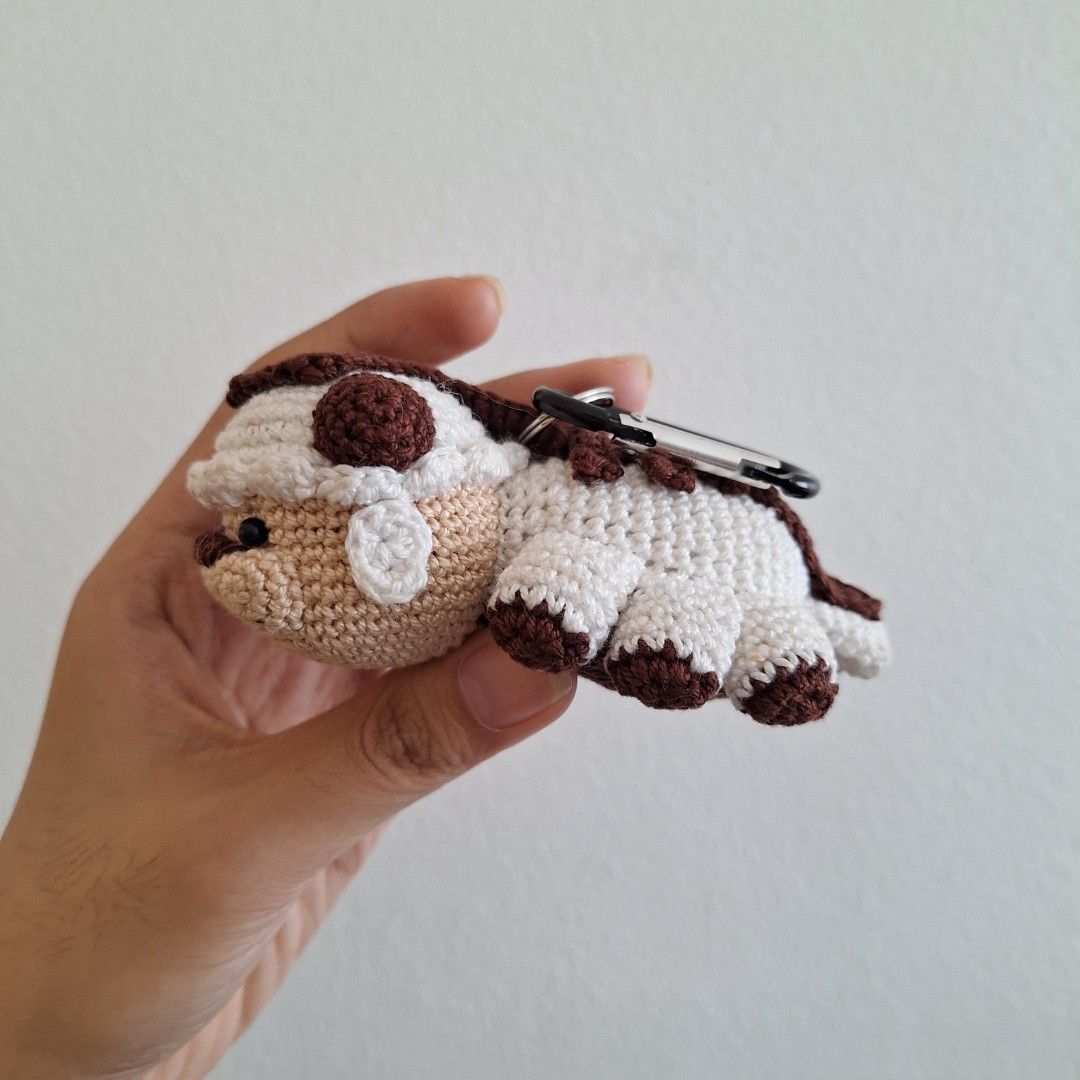 ATLA Appa Crochet Keyring Keychain on Carousell