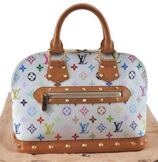 Louis Vuitton, Bags, Louis Vuitton Vintage Alma Pm Custom Painted Bag No  Flaws No Holes No Tear