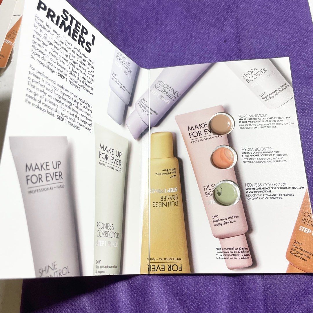 AUTHENTIC Makeup forever make up forever pore minimizer primer card (Category: Makeup) located in Pasig City. Submitted by vanityboutique (Listing ID 1251585860, Image 2). Description: Pm for more details primer card to try first the primer and formula Brand new and authentic Selling low and affordable One of the best selling brands in the makeup skincare perfume world .