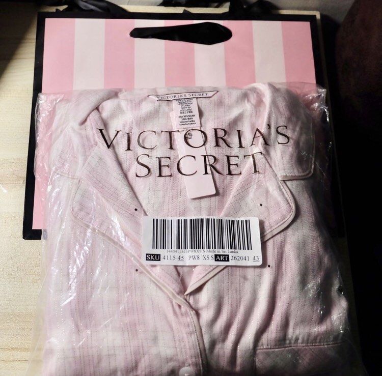 ❤ NEW! Victoria's Secret PINK Bling Logo Black Leggings & T-Shirt Outfit  Set S ❤