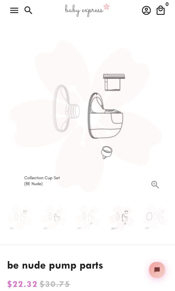 Baby Express Be Nude pump parts, Babies & Kids, Nursing & Feeding