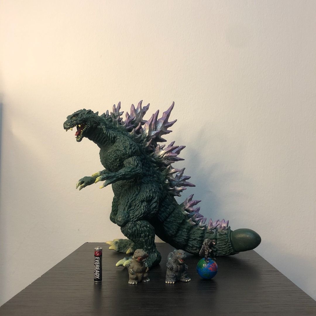 Bandai 2000 Vintage Godzilla Big Sofubi Set Hobbies Toys Toys