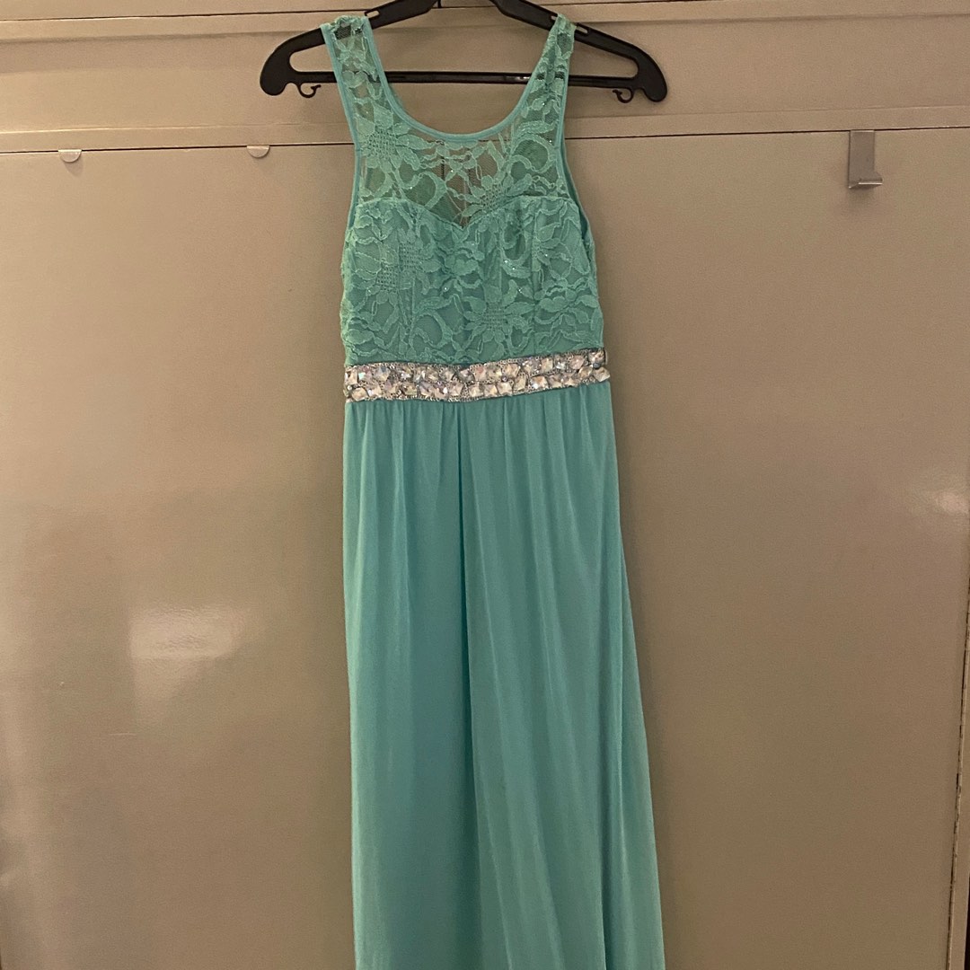 Romantic A-Line Strapless Sweetheart Sleeveless Open Back Floor-Length Mint Green Taffeta Evening Dresses