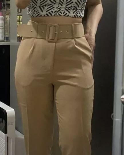 belted pants women