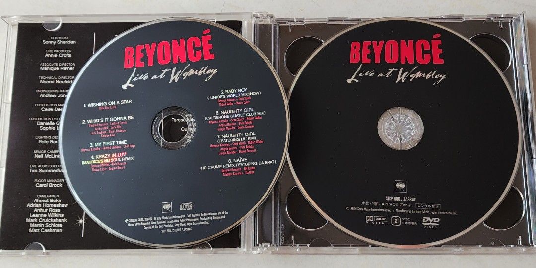 Beyonce ~ Live At Wembley ( PRINTED IN JAPAN ) CD + DVD, Hobbies & Toys ...