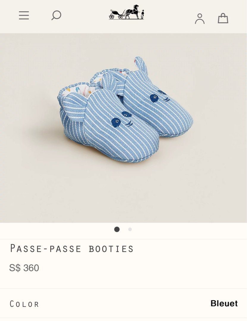 Hermes baby booties shop