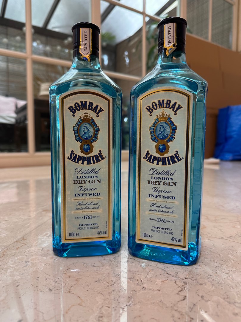 Bombay Sapphire Gin 1 Litre, Food & Drinks, Alcoholic Beverages on