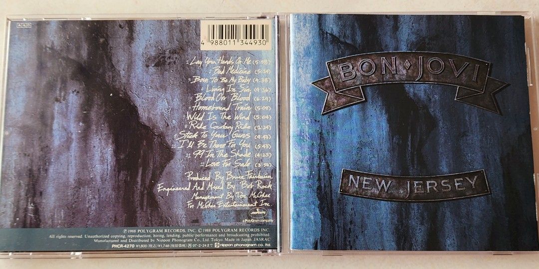ボン・ジョビ cd「NEW JERSEY」 - 洋楽