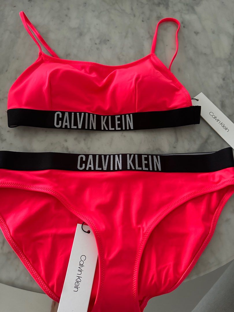 Brand New with Tags] Calvin Klein Bralette-Style Bikini Top and