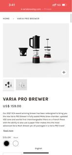 Brandnew  VARIa pro coffee brewer