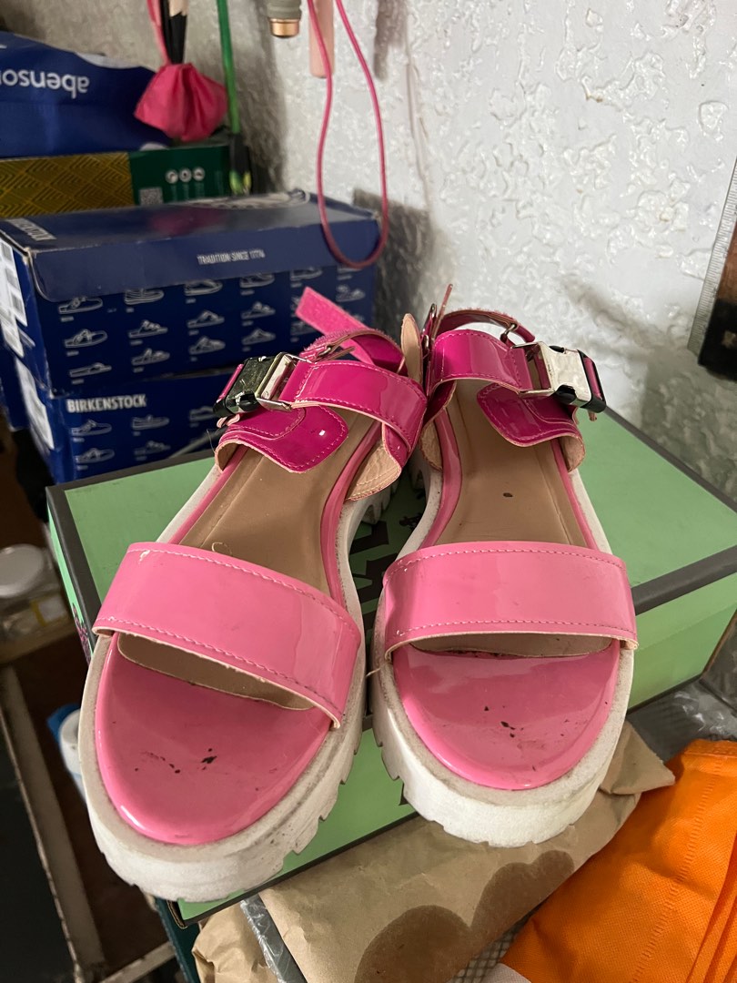 Brash Pink Platform Sandals