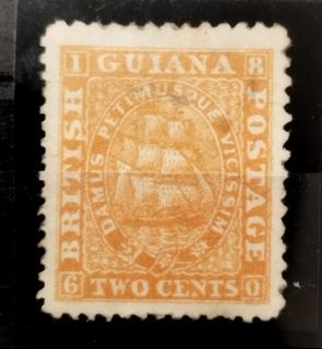 British Guiana 2c orange #qc2