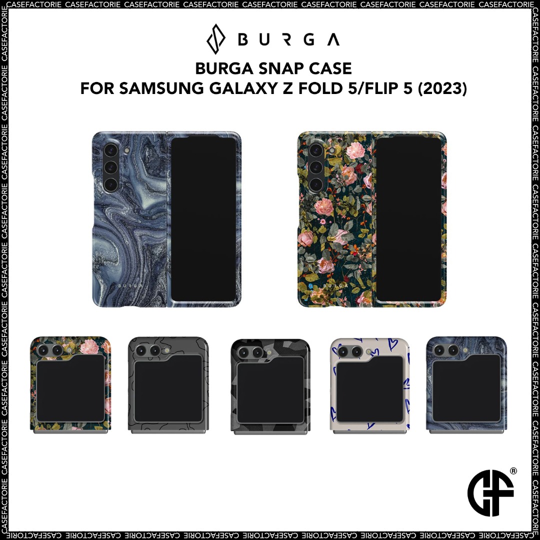 BURGA Snap Case for Samsung Galaxy Z Fold 5/Flip 5 (2023), Mobile