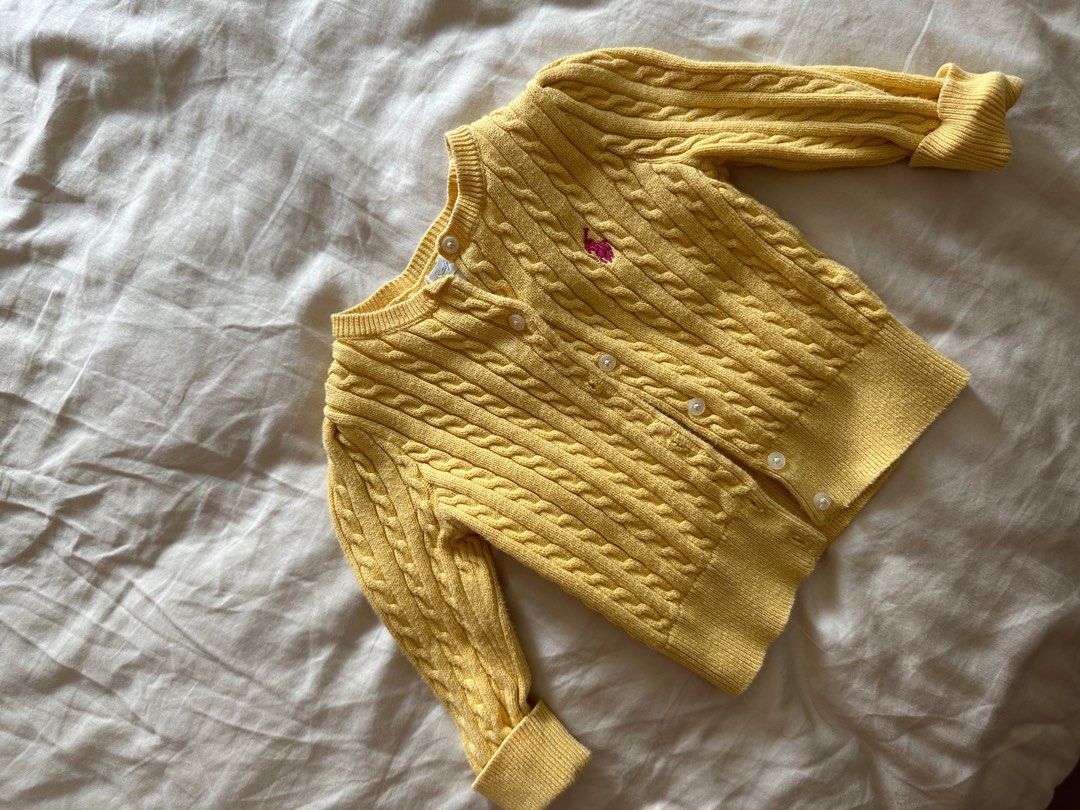 Gold cheap kids cardigan